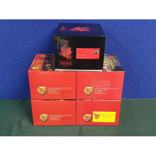 540 - Five boxed Conte Collectibles 'Go Tell the Spartans' Figures including 2x 'The Advance of the Immort... 