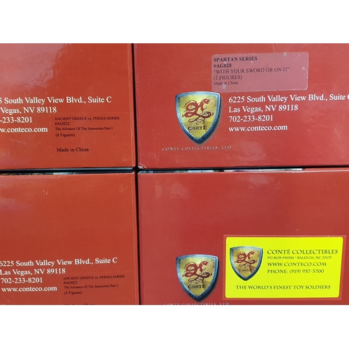 540 - Five boxed Conte Collectibles 'Go Tell the Spartans' Figures including 2x 'The Advance of the Immort... 