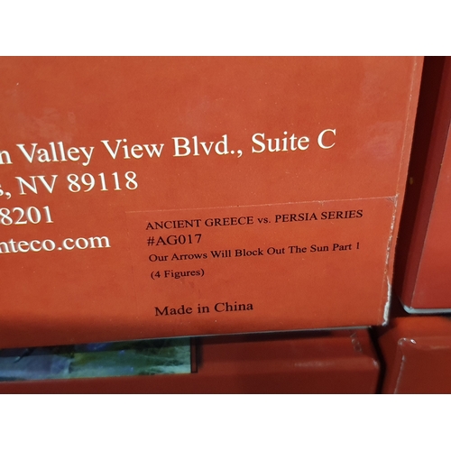 554 - Four boxed Conte Collectibles 'Go Tell the Spartans' Figures and Sets comprising AG017 'Our Arrows w... 