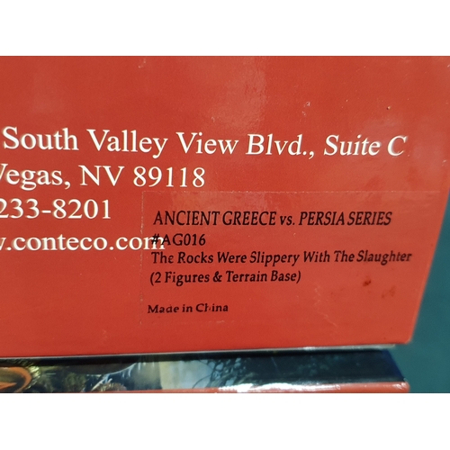 554 - Four boxed Conte Collectibles 'Go Tell the Spartans' Figures and Sets comprising AG017 'Our Arrows w... 