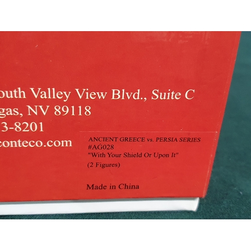 554 - Four boxed Conte Collectibles 'Go Tell the Spartans' Figures and Sets comprising AG017 'Our Arrows w... 