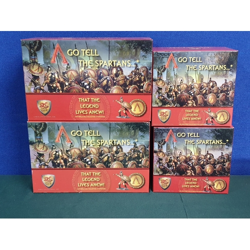 556 - Four boxed Conte Collectibles 'Go Tell the Spartans' Figures and Groups comprising AG015 'They Fough... 