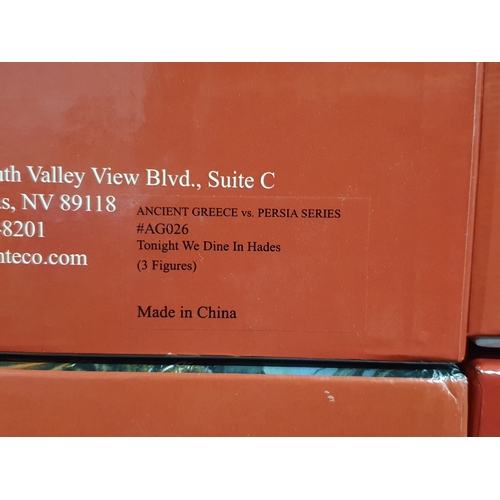 556 - Four boxed Conte Collectibles 'Go Tell the Spartans' Figures and Groups comprising AG015 'They Fough... 