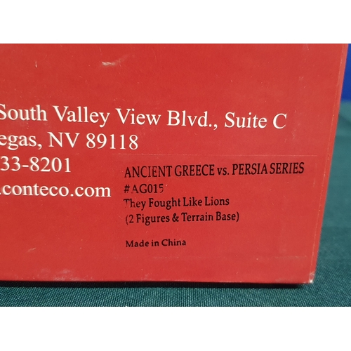 556 - Four boxed Conte Collectibles 'Go Tell the Spartans' Figures and Groups comprising AG015 'They Fough... 