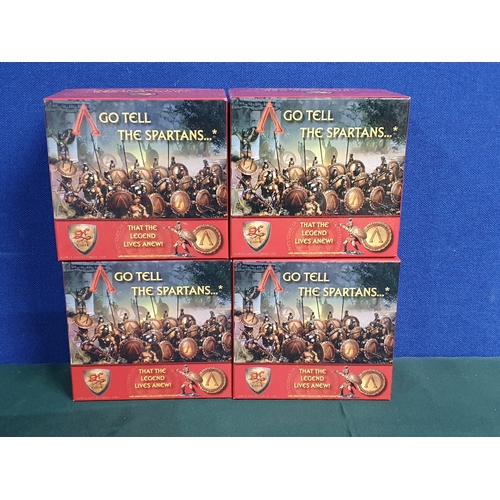 557 - Four boxed Conte Collectibles 'Go Tell the Spartans' Figures and Groups comprising 'AG028 'With your... 
