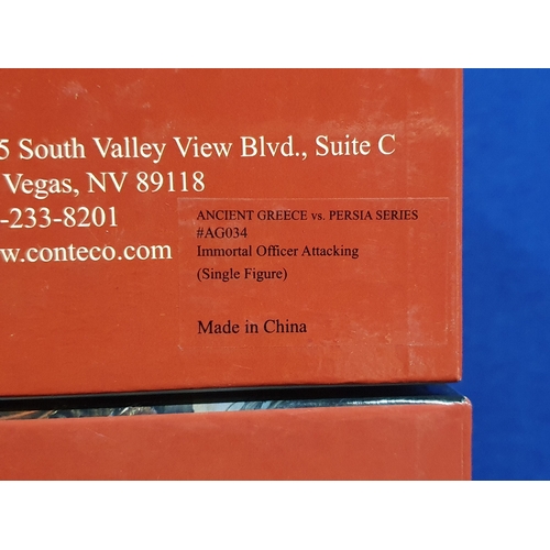 557 - Four boxed Conte Collectibles 'Go Tell the Spartans' Figures and Groups comprising 'AG028 'With your... 