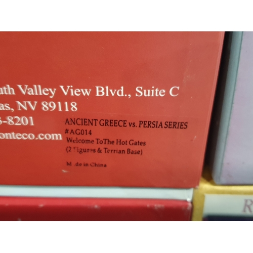 565 - Four boxed Conte Collectibles Figures and Groups comprising 'Go Tell the Spartans' AG013 'Son of Her... 