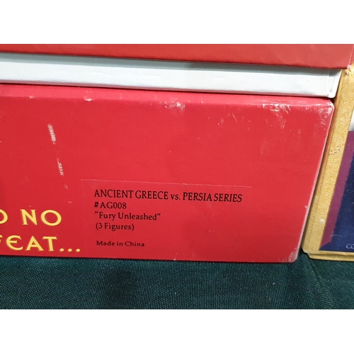 565 - Four boxed Conte Collectibles Figures and Groups comprising 'Go Tell the Spartans' AG013 'Son of Her... 