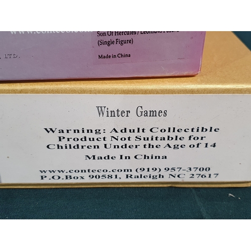 565 - Four boxed Conte Collectibles Figures and Groups comprising 'Go Tell the Spartans' AG013 'Son of Her... 