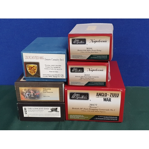 569 - Three boxed Britains Figures and Groups comprising Napoleonic 36164 British 95th Rifles Prone Firing... 