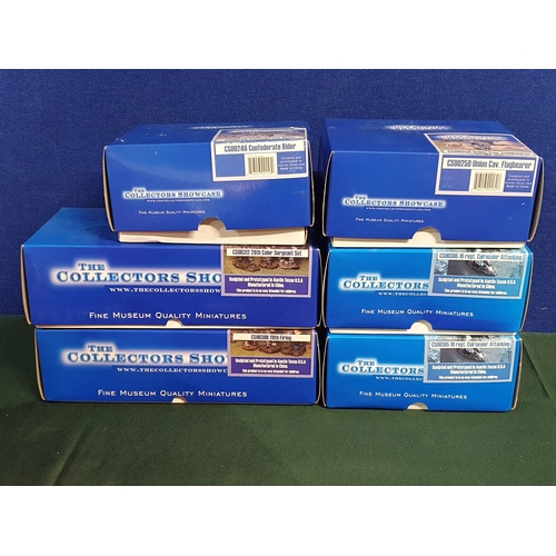 572 - Six boxed Collector's Showcase Waterloo Series and American Civil War Sets of Figures comprising CS0... 