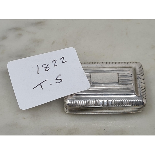 119 - A George IV silver Vinaigrette with vacant rectangular cartouche, floral grille, Birmingham 1822, ma... 