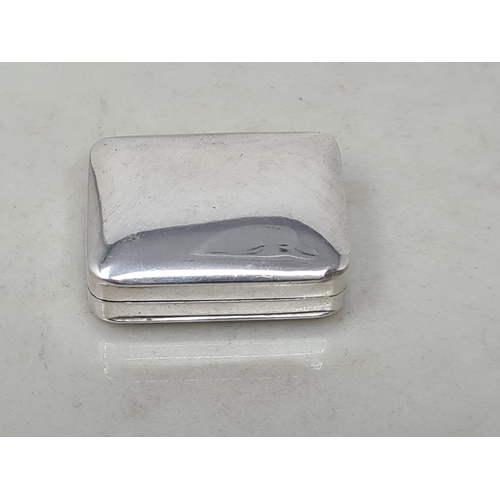 120 - A George III silver Vinaigrette, very plain, Birmingham 1801, maker: T. Willmore