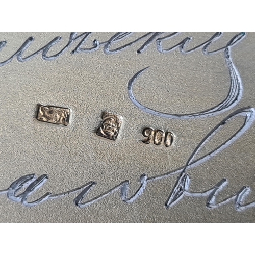 64 - A Russian silver Faberge style combined Cigarette and Vesta Case with engine turned and dot decorati... 