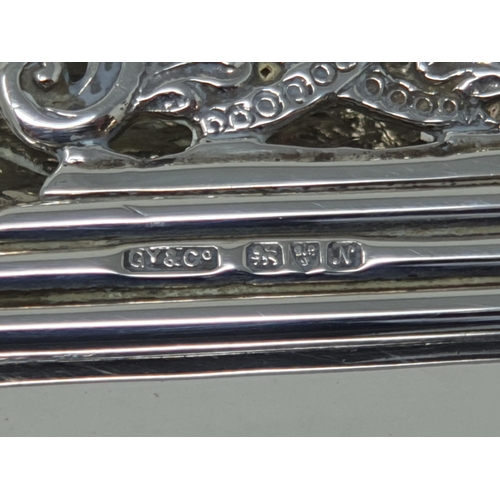 78 - A George V silver Paper Clip with scroll design, Chester 1913