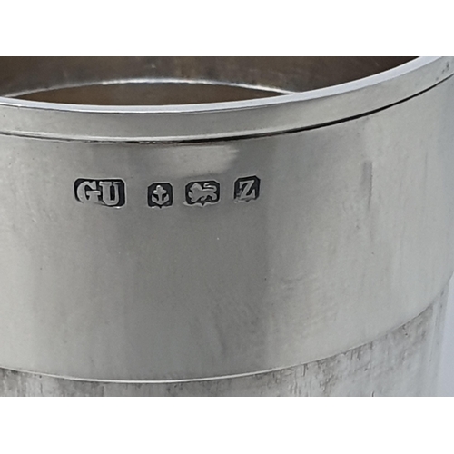 90 - A George V silver collapsible Beaker, Birmingham 1924, in case, 90gms