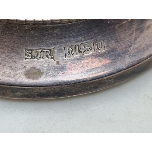 99 - A pair of Elizabeth II silver Candlesticks with tapering columns on circular bases, Birmingham 1969,... 