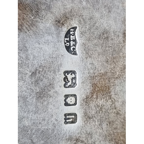 101 - A George V silver square Salver on four hoof feet, London 1923, 6 3/4in, 332gms