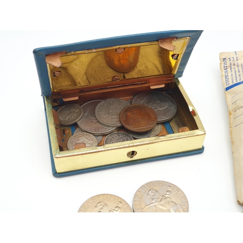 250 - A collection of Coins and Commemorative Coins