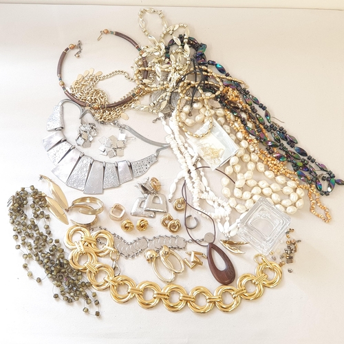 284 - A collection of Costume Jewellery and a wooden Jewel Box