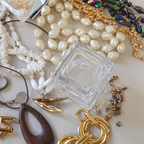 284 - A collection of Costume Jewellery and a wooden Jewel Box