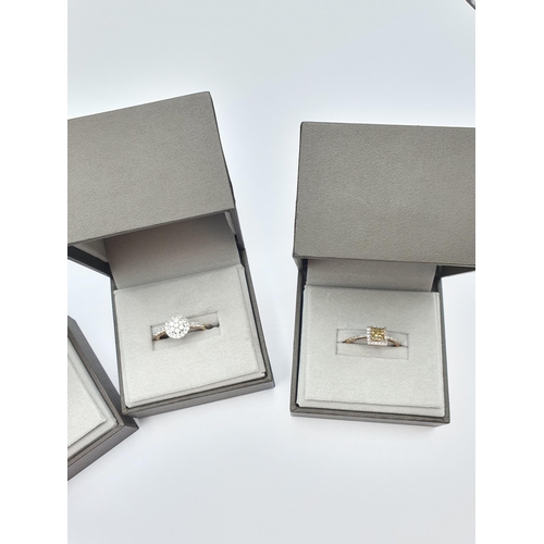 248 - Four 9ct gold gem-set Rings, approx 10gms