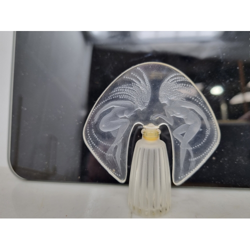 49 - Three modern Lalique glass Scent Bottles and Stoppers