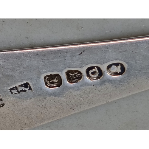 77 - Two George III silver Fruit Spoons with berry embossed gilt bowls, London 1811 & Edinburgh 1817,  11... 