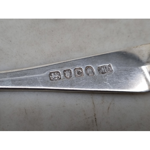 78 - Two George III silver Sauce Ladles old english pattern, London 1798 & 1806, 90gms