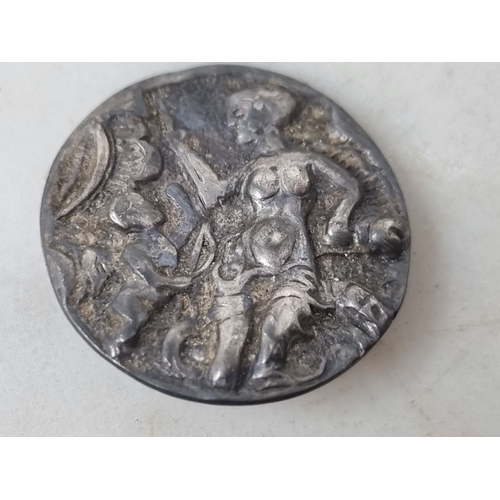 90 - An Edward VII silver Button, Birmingham 1904, and a Collection of Medallions, Badges, etc