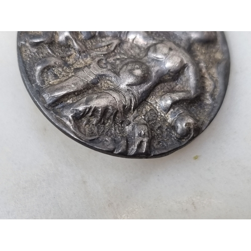 90 - An Edward VII silver Button, Birmingham 1904, and a Collection of Medallions, Badges, etc