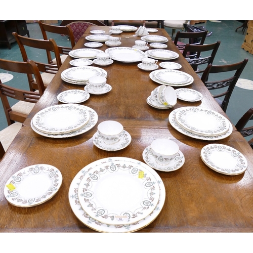 18 - Large quantity of Minton Adam patterned tea and dinnerware