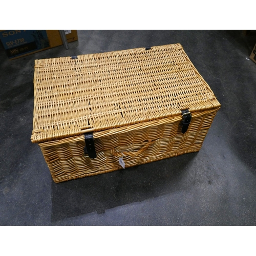 297 - Wicker picnic hamper