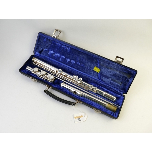 350 - Boxed Rosehill Instruments USA flute serial 20333