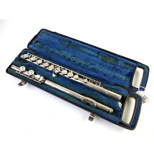 371 - Cased Yamaha YM22N flute