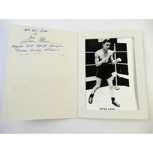 541 - Peter Cain World Flyweight Champion memorabilia