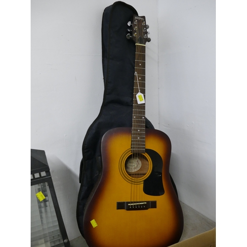 165 - Washburn acoustic guitar with soft case