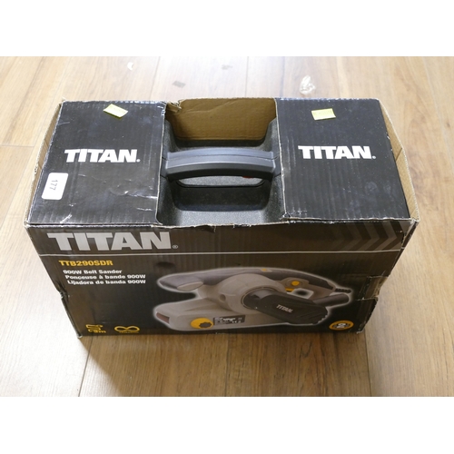 177 - Titan Model TTB290SDR belt sander