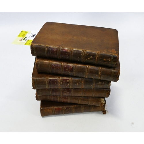 329 - Six antique copies - The Works of Shakespeare including Romeo & Juliet dated inside 1767