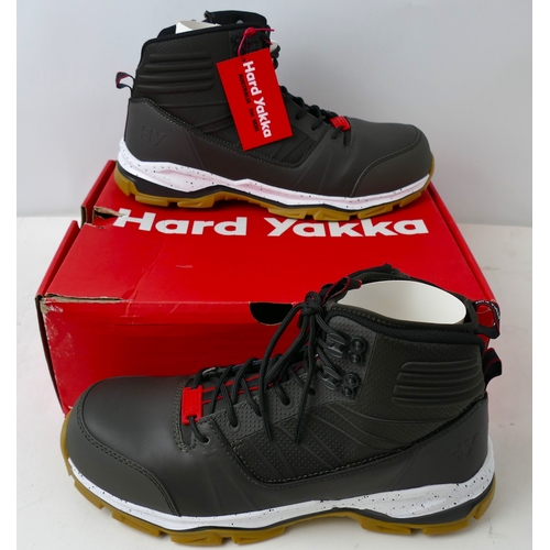 49 - Brand new boxed pair of Hard Yakka steel toe capped men's safety boots UK 11