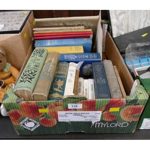 118 - Box of vintage books