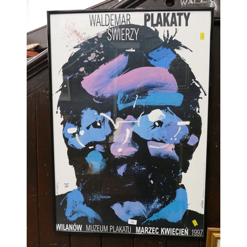 155 - Large framed poster Waldemar Plakaty Swierzy 1997