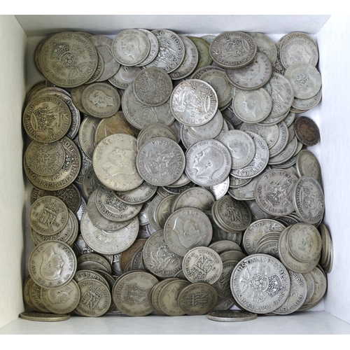 342 - Sixpences and shillings etc, 1087 grams