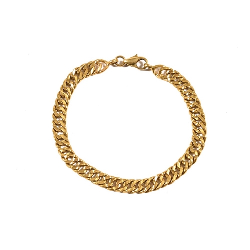 392 - A 22 ct gold bracelet. 40.7 grams.