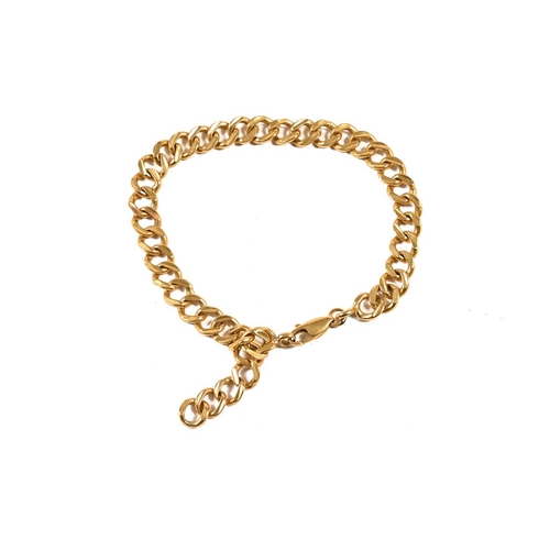 400 - A 21 K stamped bracelet. 23 grams.