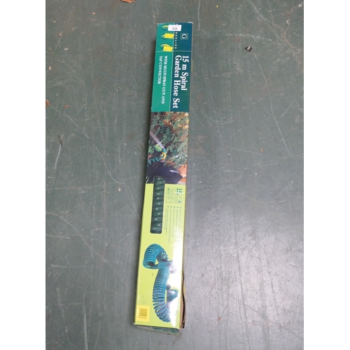 356 - Garden Line 15 m spiral garden hose set