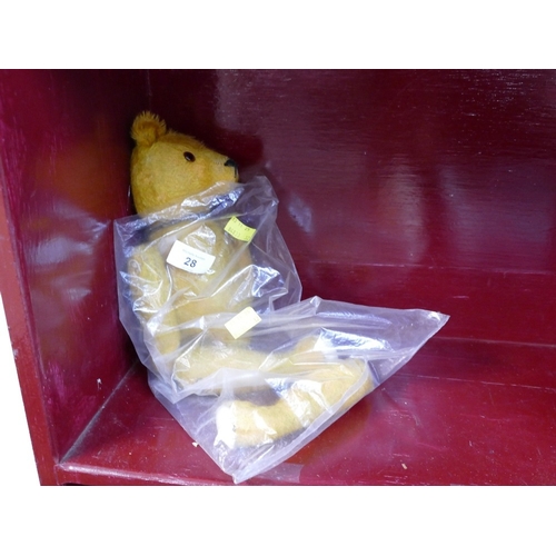 28 - Antique jointed teddy bear with growler