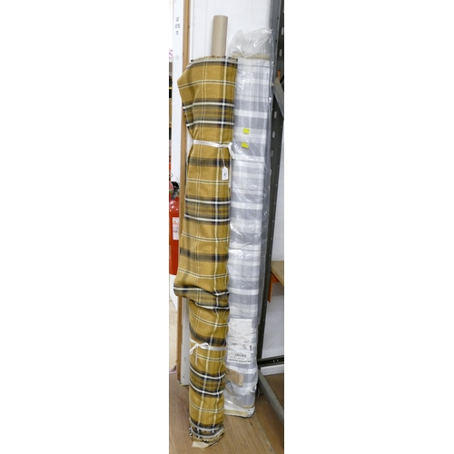 56 - Two rolls of tartan/gingham type fabric