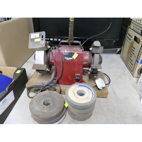 136 - Creusen Powerline bench grinder