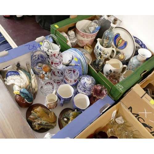 152 - Collectors' plates, ornaments, glassware